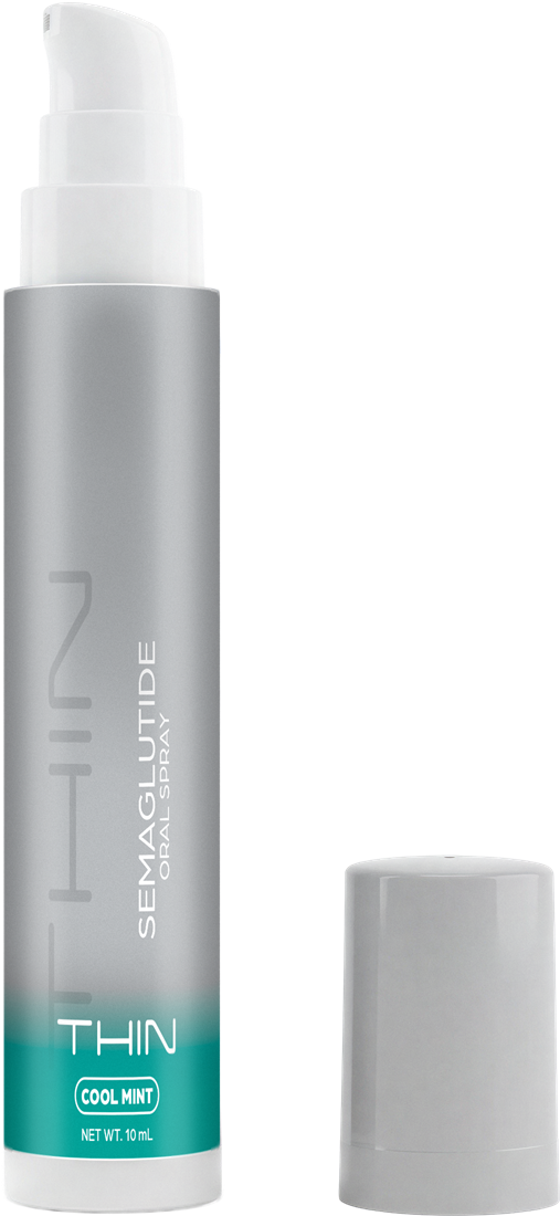 THIN cool mint semaglutide oral spray bottle