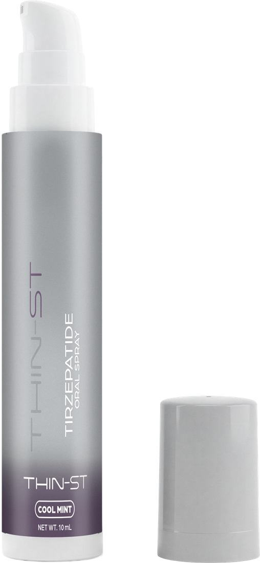 THIN-ST tirzepatide 15mg oral spray bottle