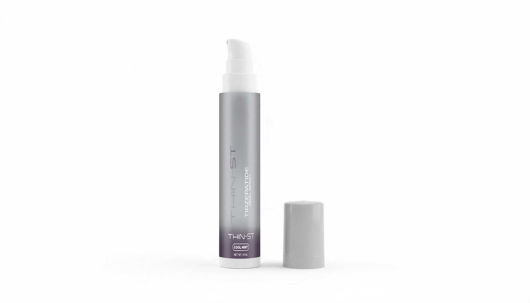 Prescription-only compounded tirzepatide sublingual spray bottle